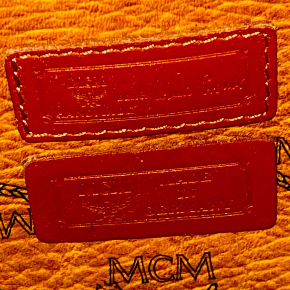 Authentic MCM Monogram Visetos Leather Long
Strap Shoulder Bag Cognac Germany - Picture 10 of 12